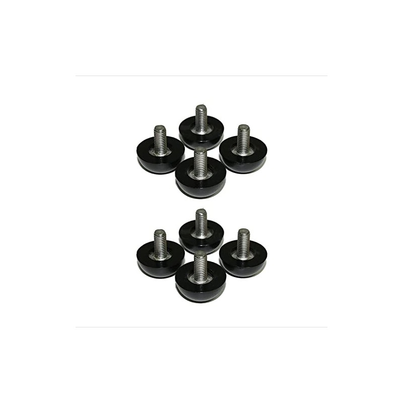 6mm x 1/2" Long Thread Stud Adjustable Glides for Patio