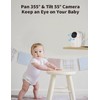 Wireless Tonton Baby Monitor with 1080P Camera, 5" Colour Screen,