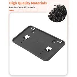 Summleaf License Plate Frames Front Black License Plate Holder Compatible with 2010-2014 Ford F150 SVT Raptor,for 2001-2005 Ford Ranger Bumper License Plate Bracket Mount Exterior Accessories