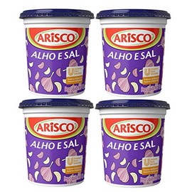 Arisco Tempero Alho e Sal | Seasoning Garlic and Salt 300gr 10.58oz (4 Pack)