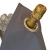 Classic Bottle Cloth, 42 cm, Cotton, Corner Metal Ring (Platinum