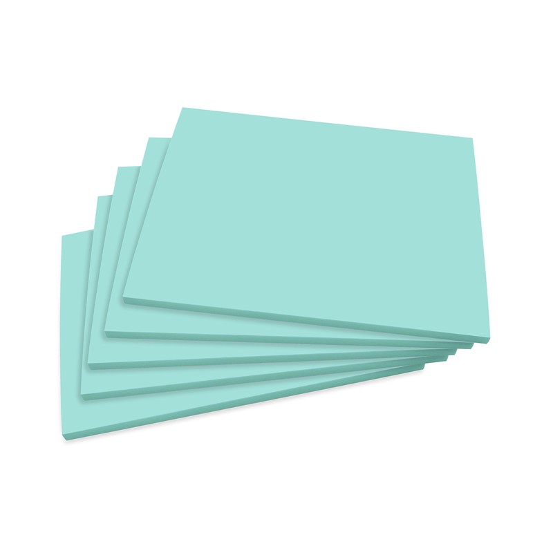 Super Large (A5) Sticky Note Pads, Pastel Blue, Pack of