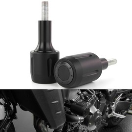 REARACE Motorcycle Frame Sliders, Falling Crash Protector Guards Fit For Husqvarna NUDA 900R/900 2012-2013 Falling Protection Frame Sliders (Black)