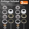[2 Sets] Taxutor Trailer Hub Bearing Kit for #D42 Spindle