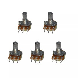CompStudio 5 Pcs B20K 20K Potentiometer knob Linear WH148 3Pin 15mm SHAFT