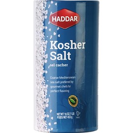 Haddar Kosher Salt 1 Pack (16oz) Rich Tasting Extra Coarse Sea Salt | Made in Italy | Good for Salt Grinders