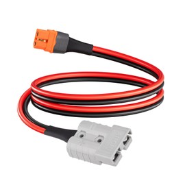 ELFCULB Anderson SB50 to XT60i Female Cable 10AWG Battery Quick Connect/Disconnect Cable for RC Battery Solar Panel and Solar Portable Power Station (2FT)