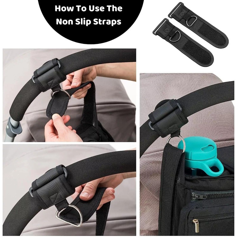 Swanoo Stroller Organizer with Non Slip Straps Stroller Caddy, Cup