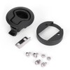 Round Black Flush Pull Slam Latch Deck Hatch Handle Lock