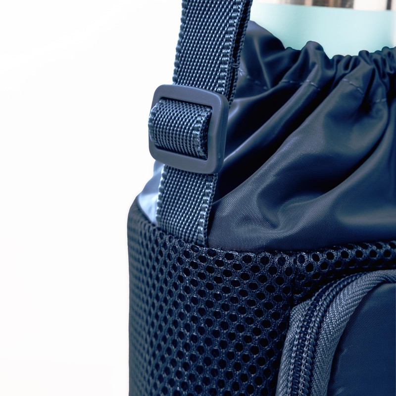 Travelon Unisex's Insulated Water Bottle Tote Crossbody, Navy, One Size