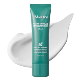 JMsolution Protector solar coreano SPF50+ PA++++ para rostro | Protector solar hidratante | Sin yeso blanco, ligero, no graso | Crema UV perla marina 