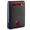 RUNBOX Genuine Leather Slim Wallet for Men RFID Blocking Bifold