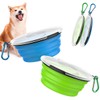 Pawaboo Collapsible Dog Bowls 2 Pack, Silicone Feeding Watering Bowls