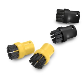 Karcher Kit de 4 cepillos Redondos para Limpiador de Vapor