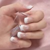 Elevenail Daily Natural Nude White Press On French Uñas Cortas