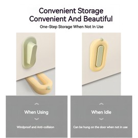 SZFUDIGO Door Stop，Door stoppers for Bottom of Door Made of Silicone Material Door stoppers，Door Holder to Keep Door Open（Grey)