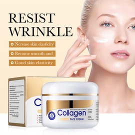 Collagen Creme für Gesicht - 100g anti aging creme frauen,gesichtspflege skin care für Damen - Hautpflege mit Collagen für intensive Hydratation und geschmeidige Haut
