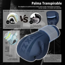 Guantes De Box Punkzz Para Kickboxing,strap Velcro, 8 - 18oz