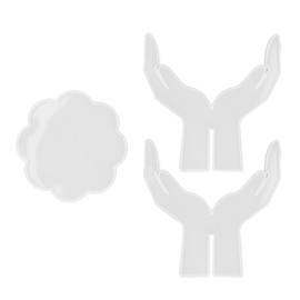 3Pcs DIY Flower Pot Shelf Mold Easy Demoulding Soft Good Toughness Irregular Branches Flower Pot Shelf Mold for DIYHand Flat Pad 60‑742