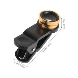 SHINEOFI Macro Phone Lens Kit Clip Wide Angle Macro Fisheye Lenses for Smartphones Sharp Clear Photo Quality Versatile Photography Occasion