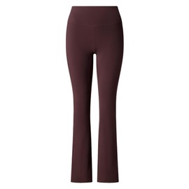 Rhone Women's Leggings - Revive Flare Leggings for Women - Ultrasoft Yoga Pants - CosmicKnit 4-Way Stretch Fabric - Brown Berry - S