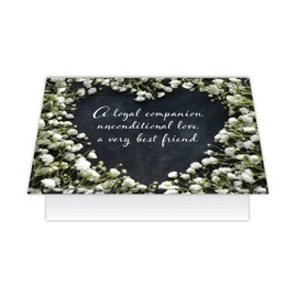 Dog Speak A Loyal Companion, Unconditional Love, A Very Best Friend - Death Loss of Pet Sympathy Card