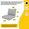 AAAAAcessories Outdoor Deep Seat Cushions for Patio Furniture, Waterproof Replacement