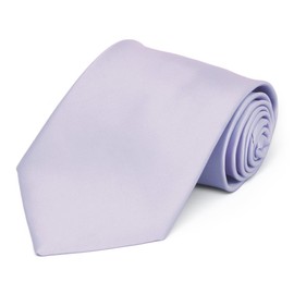 tiemart Premium Solid Color Necktie (Lilac)