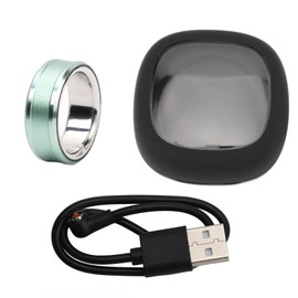 Smart Ring Counter Sleep Tracking Waterproof Multifunction for Health Fitness Cyan Size 18