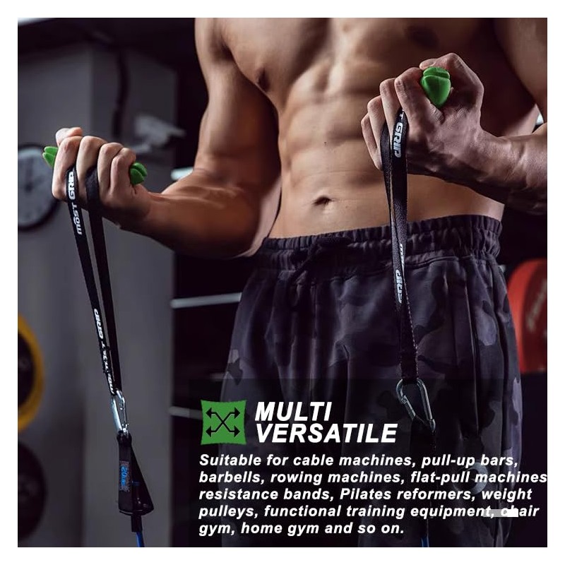 Pull-Up Handles Fitness Belt Heavy Duty Cable Machine Grips Training