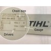 STIHL 33RD3 84 STIHL 3/8 25 in NEW CARBIDE CHAINSAW