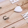 LIOOBO Wooden Key Holder, Key Rack, Key Hooks Wall Mounted,