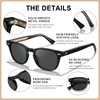 CARFIA Modern Retro Polarized Sunglasses for Men Hand-crafted Acetate Frame