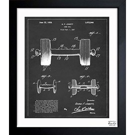 Oliver Gal "Dumbbell 1927" Framed Art, 26" x 32"