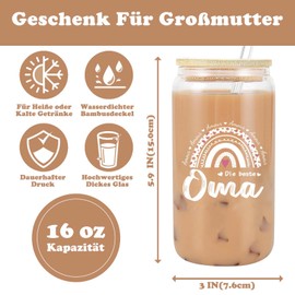 VivaJoy Grandma Gift - Birthday Gift for Grandma, Water Cup with Lid and Straw, Perfect Birthday and Christmas Gifts. An Ideal Christmas Gifts for Grandma