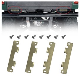 BIGLKNM Gold Gate Tailgate Hinge Plates with Stainless Steel Mounting Screws for Rhino 450 660 700 YXR450 YXR660 YXR700 4x4 2005-2013 OEM# 5UG-F4669-00-00