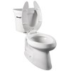 BEMIS 1955CT Commercial Open Front Plastic Toilet Seat, Heavy Duty