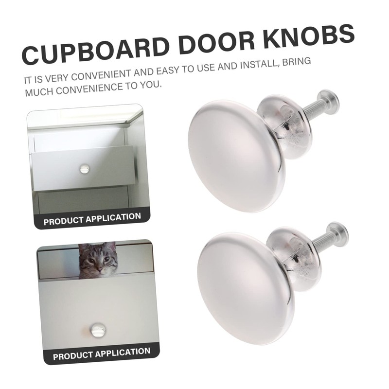 OSALADI Stylish 30pcs Brushed Metal Knobs Replacement Handles for Cabinet