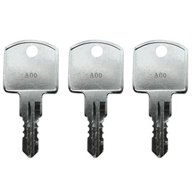 KeyPower (3) A00 - A24 Keys for Husky Tool Box Home Depot Toolbox, Works on Tool Chest and Cabinet Locks, Pre-Cut to Key Code (A16)