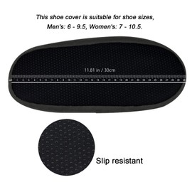 LAKE OF FIRE 5 Pairs Reusable Shoe Covers Non-slip, Washable Thickened Boot Covers for Floor Carpet Protection (5 Colors)