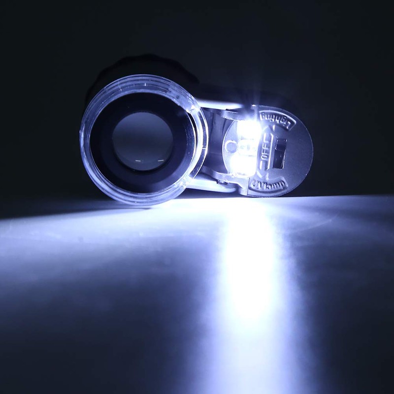 Mini Microscope, 50X Portable Subminiature Microscope Magnifier Mini Pocket Microscope