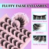 Losha Lashes Fluffy False Eyelashes 5D Volume Eye Lashes Kit