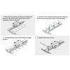 200mm Linear Guide Rail with 2 Sliding Blocks MGN12H Bearing