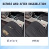 FZJDSD Black Driver Side Bottom Perforated Leather Seat Cover Compatible