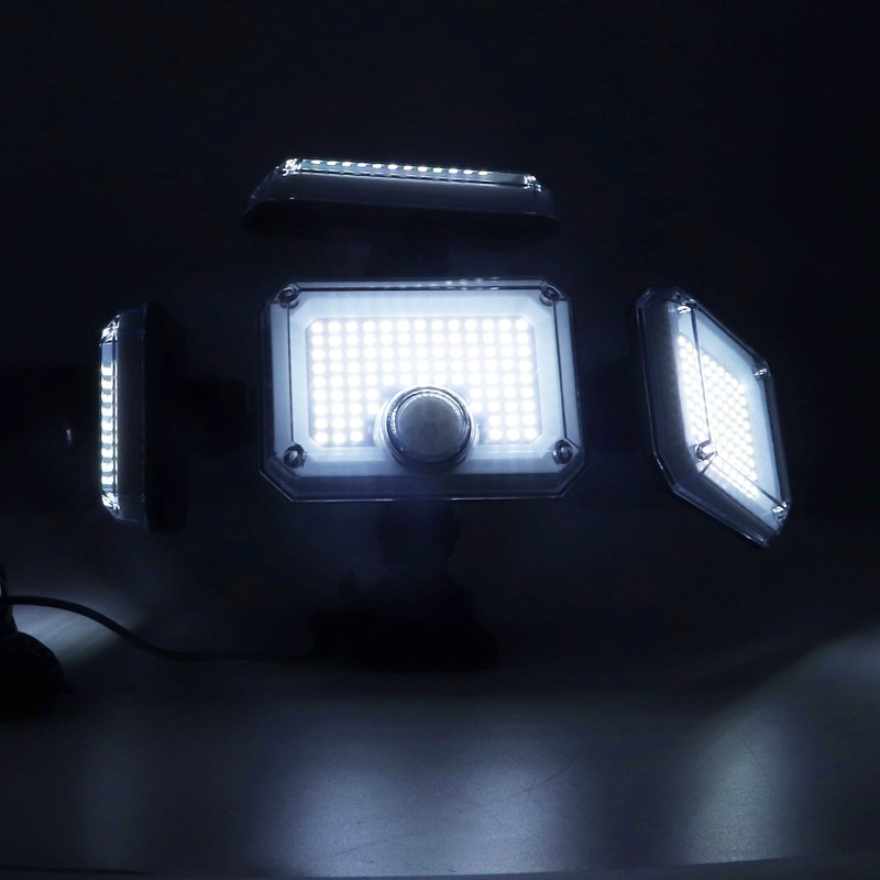 4 Head Solar Sensor Light 7700K 8W IP65 3 Gear