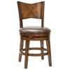 Hillsdale Jenkins 30.5" Swivel Bar Stool in Rustic Oak