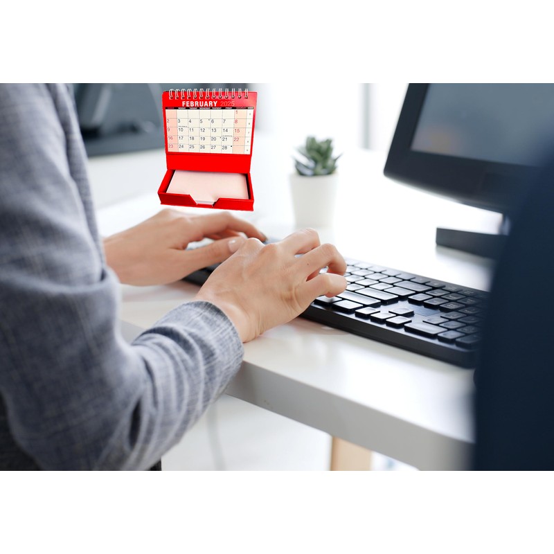 2025 Desktop Month to View Calendar Tear Off and Memo