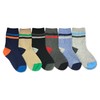 Jefferies Socks Boys Multicolored Stripe Fashion Variety Crew Socks 12