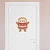 Extra Large 460mm 'Cute Christmas Hedgehog' Permanent Sticker Decal for