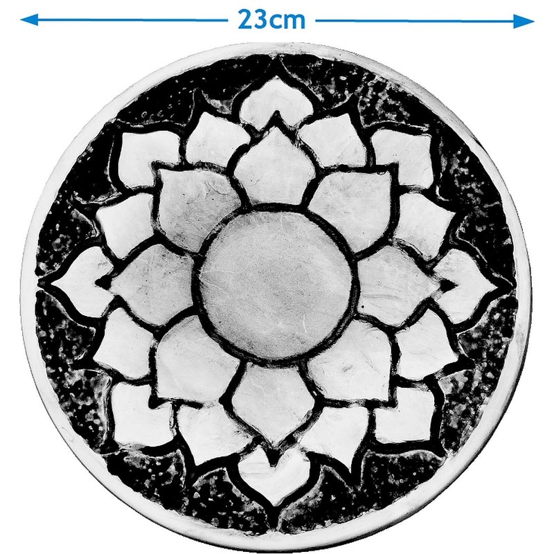 dennycraftmoulds.co.uk Mandala Lotus Flower Concrete or Plaster Mould Reusable ABS